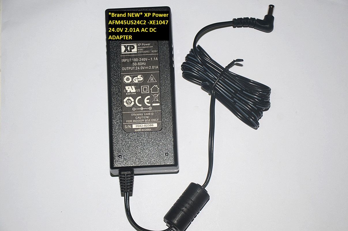 *Brand NEW* AFM45US24C2 -XE1047 XP Power 24.0V 2.01A 4.8*1.7 AC DC ADAPTER